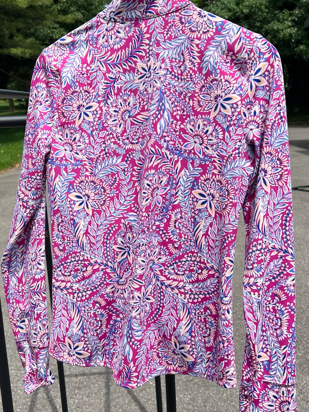 Tommy Bahama Golf Tennis Floral Full Zip Jacket Women’s M Pink UPF - Picture 2 of 6